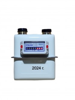 Счетчик газа СГД-G4ТК с термокорректором (вход газа левый, 110мм, резьба 1 1/4") г. Орёл 2024 год выпуска Юбилейный